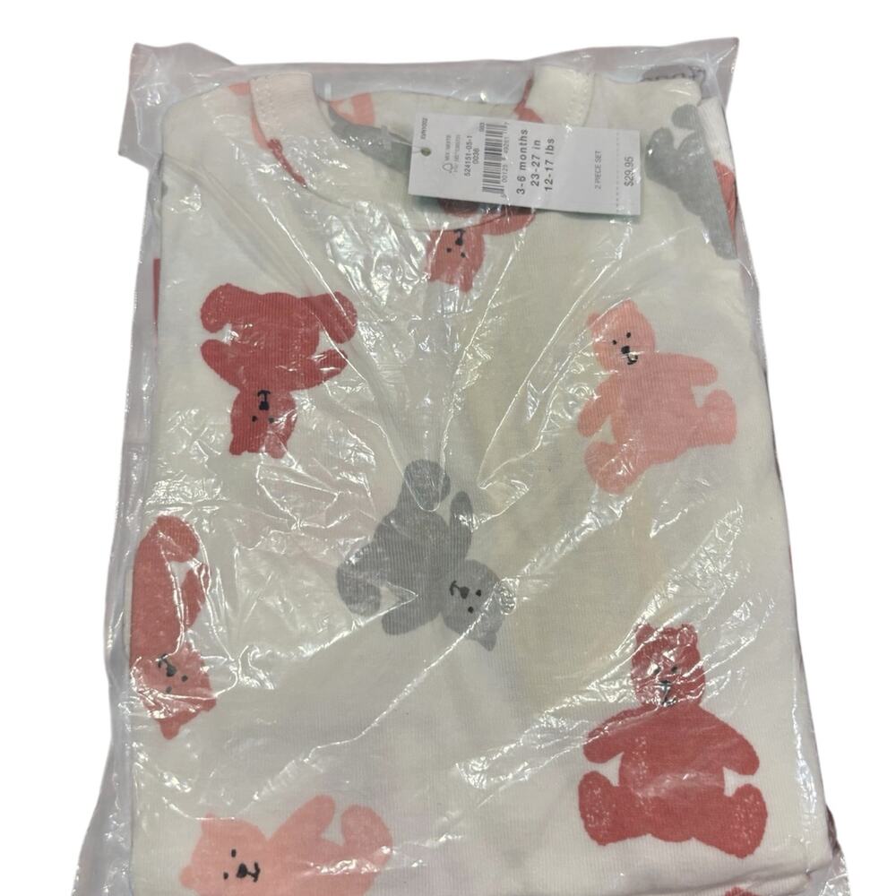 NWT 3-6M Baby Gap Christmas teddy bear footed sleeper